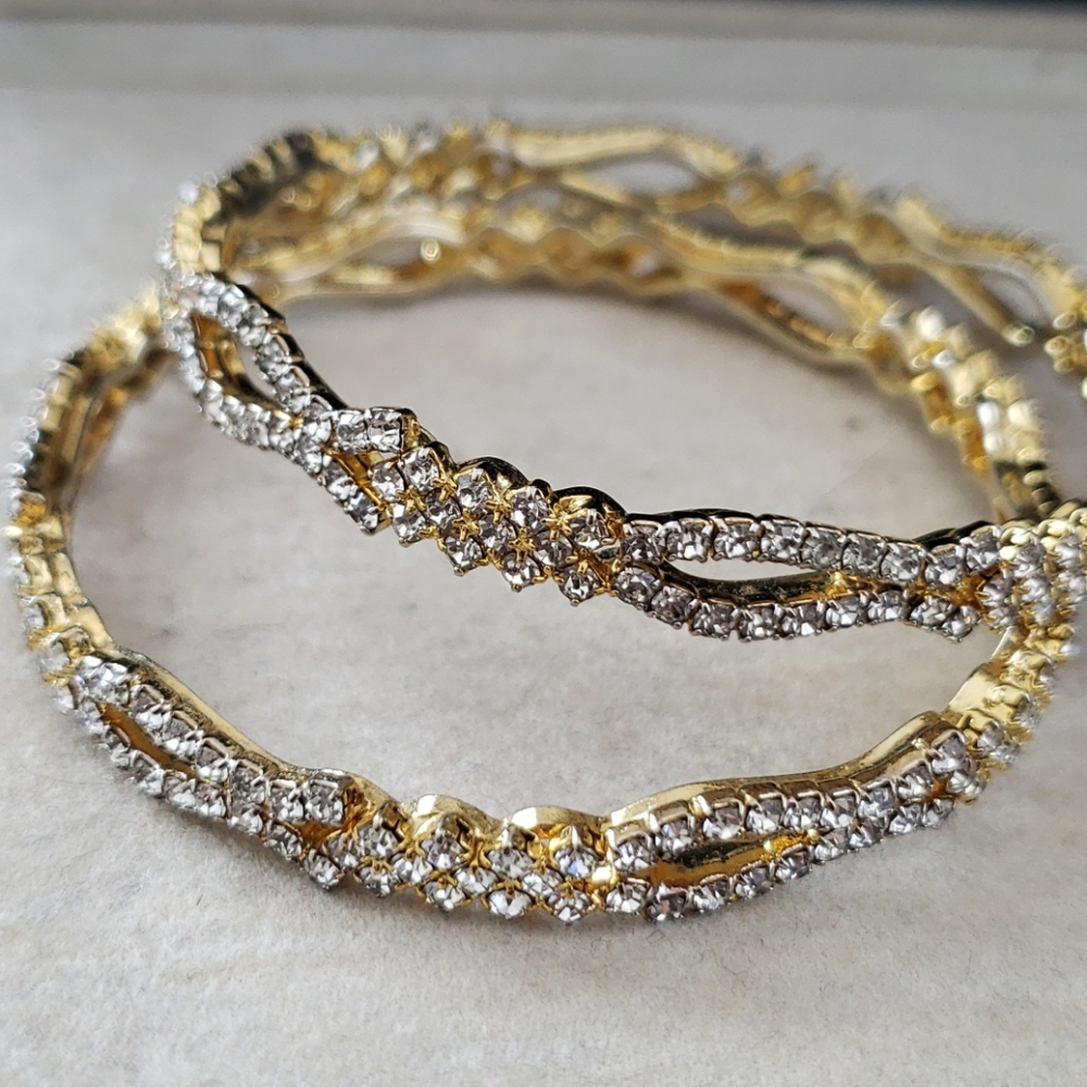 Rhinestone bangles
